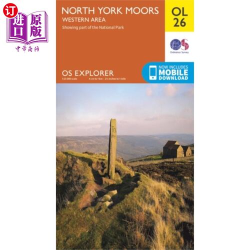 海外直订North York Moors - Western Area 北约克荒原-西部地区