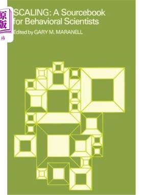 海外直订Scaling: A Sourcebook for Behavioral Scientists 尺度:行为科学家的资料手册