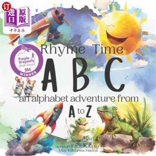 海外直订Rhyme Time ABC: An alphabet adventure from A to Z 押韵时间ABC：从A到Z的字母表冒险