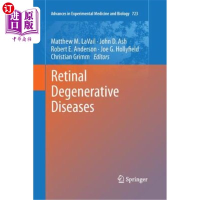 海外直订医药图书Retinal Degenerative Diseases 视网膜退行性疾病