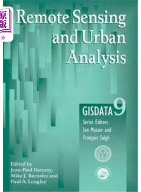海外直订Remote Sensing and Urban Analysis: Gisdata 9 遥感和城市分析：全球信息系统数据9