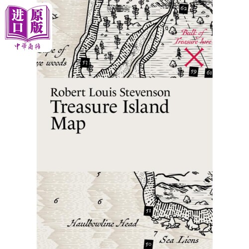 罗伯特路易斯史蒂文森 金银岛地图 Robert Louis Stevenson Treasure Island Map 英文原版 Martin Thelander【中商原版】