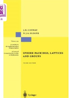 海外直订Sphere Packings, Lattices and Groups 球形填料、网格和组