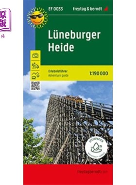 海外直订Luneburg Heath, adventure guide 1:190,000, freyt... 吕尼堡希思，冒险指南1:190,000,freytag   berndt, E