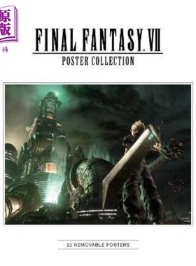 最终幻想7 游戏海报集 FF7明信片书 英文原版 Final Fantasy VII Poster Collection 最终幻想VII 太空战士游戏周边书