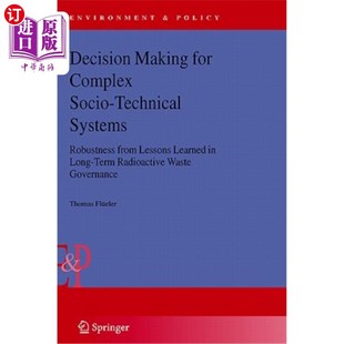 Complex 从 决策 from Making for Lessons Technical Socio 复杂社会技术系统 海外直订Decision Systems Lea Robustness