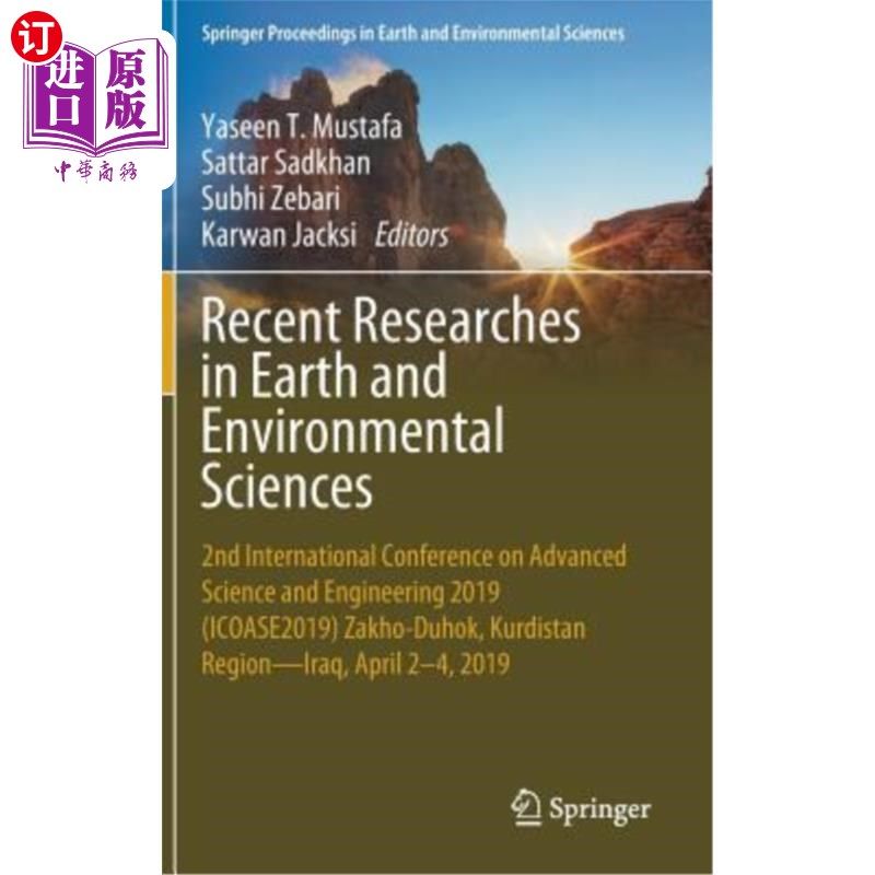 海外直订Recent Researches in Earth and Environmental Sciences: 2nd International Confere 地球与环境科学的最新研究进展: