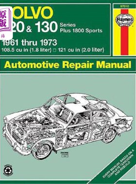 海外直订Volvo 120 and 130 Series and 1800 Sports, 1961-1973 沃尔沃120和130系列以及1800运动版，1961-1973