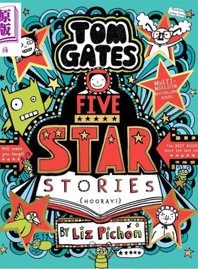 预售 汤姆盖茨的涂鸦日记21 五星故事 英文原版 Tom Gates Five Star Stories 涂鸦小天才汤姆盖茨漫画书英文版