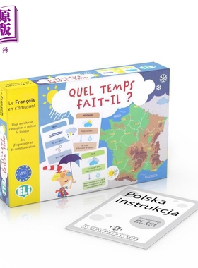 天气怎么样？A2 - B1 法语词汇和语言结构游戏 Quel temps fait-il? A2 - B1 ELI 法文原版 语言学习【中商原版】