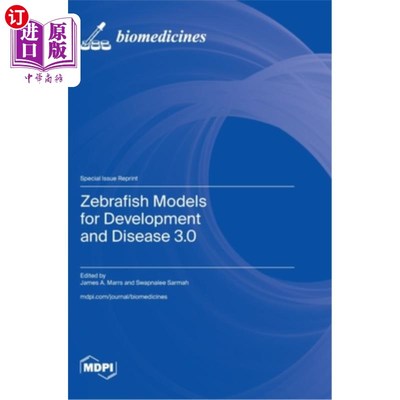 海外直订Zebrafish Models for Development and Disease 3.0 斑马鱼发育与疾病模型3.0