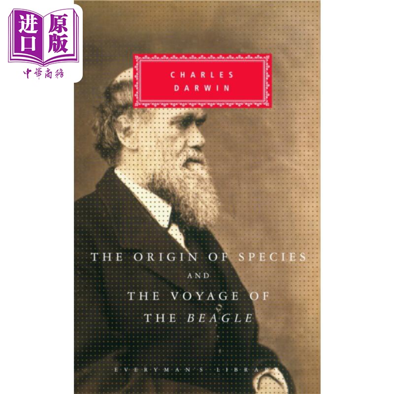 预售 物种起源与小猎犬号的航行 Everymans Library The Origin of Species The Voyage of the Beagle 英文原版 Darwin【中商原版