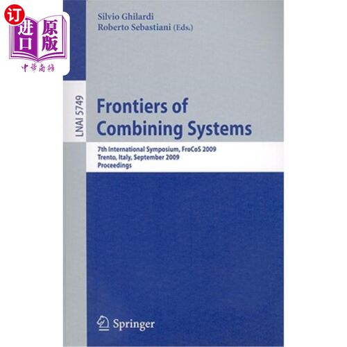 海外直订Frontiers of Combining Systems 组合系统的前沿