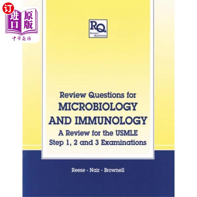 海外直订医药图书Review Questions for Microbiology and Immunology 微生物学和免疫学复习题