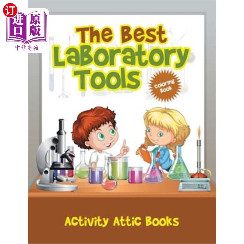海外直订The Best Laboratory Tools Coloring Book 最佳实验室工具着色书