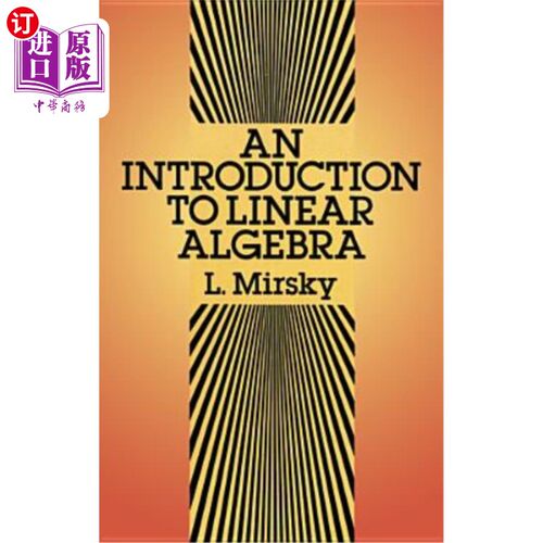 海外直订An Introduction to Linear Algebra 线性代数导论