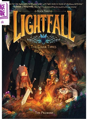预售 光之坠落 黑暗时代 奇幻冒险漫画 Lightfall The Dark Times  英文原版 Tim Probert 图像流行小说【中商原版】