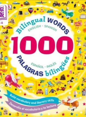 海外直订1000 Bilingual Words: Palabras Bilingues: Desarolla El Vocabulario Y La Lectura 1000个双语单词：P