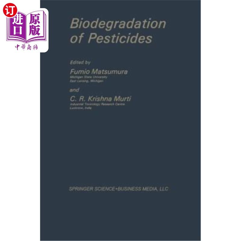 海外直订Biodegradation of Pesticides 农药的生物降解