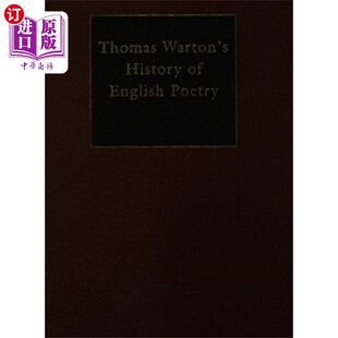 海外直订Warton 英国诗歌史 English 沃顿 History Poetry