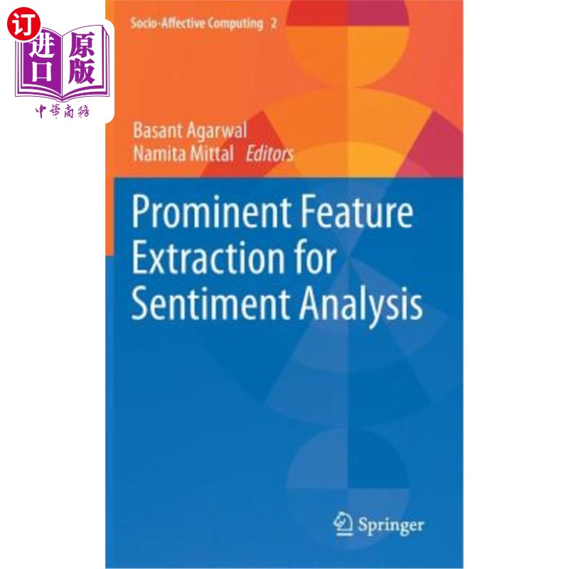 海外直订医药图书Prominent Feature Extraction for Sentiment Analysis情感分析中的突出特征提取-封面