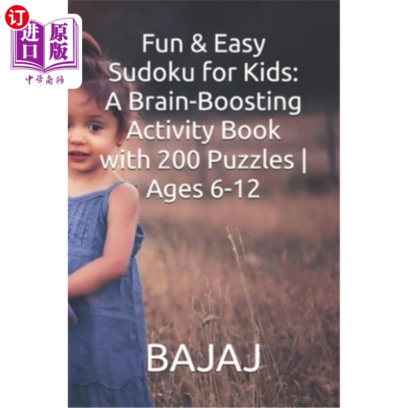 海外直订Fun & Easy Sudoku for Kids: A Brain-Boosting Activity Book with 200 Puzzles Ages 有趣和简单的儿童数独：一本