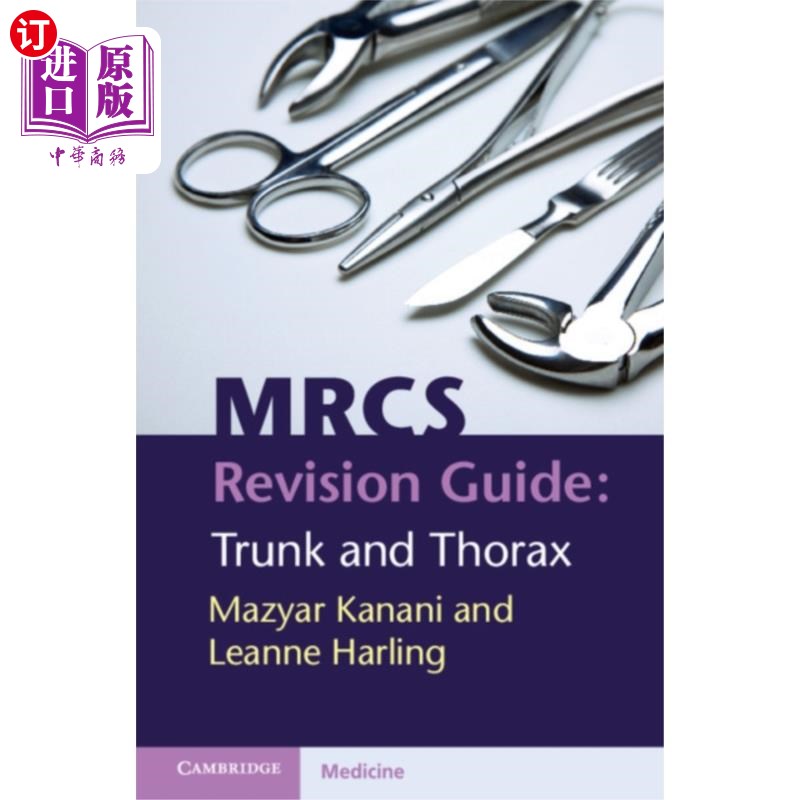 海外直订医药图书Mrcs Revision Guide: Trunk and Thorax Mrcs修订指南：躯干和胸部
