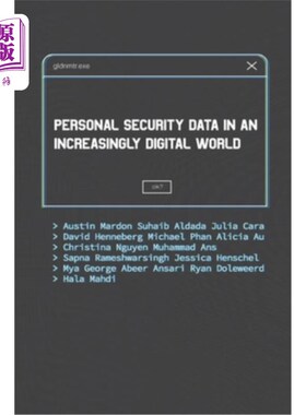 海外直订Personal Security Data in an Increasingly Digital World 日益数字化世界中的个人安全数据
