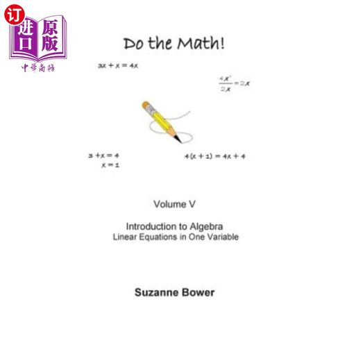 海外直订Do the Math!: Introduction to Algebra - Linear Equations 算算一下！：代数-线性方程简介