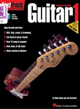 海外直订Fasttrack Guitar Method - Book 1 快速吉他法-第1册