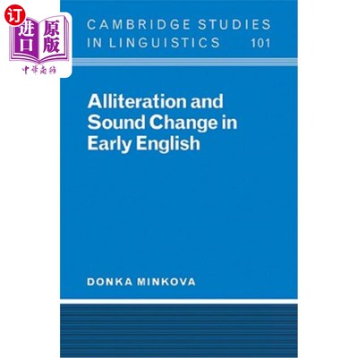 海外直订Alliteration & Sound Change in 头韵和音的变化