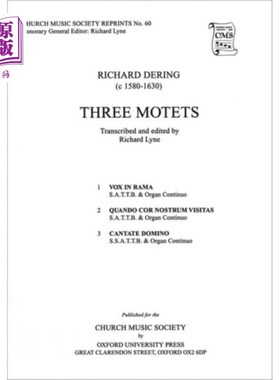 海外直订Three Motets 三辆汽车