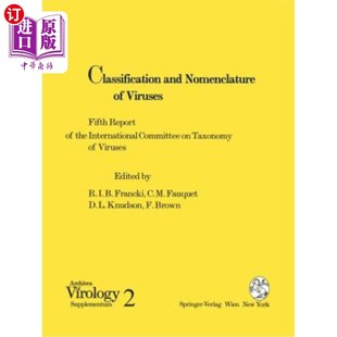 海外直訂Classification Nomenclature and Fifth Report Viruses International 病毒分類和命名：國際病毒分類委 the