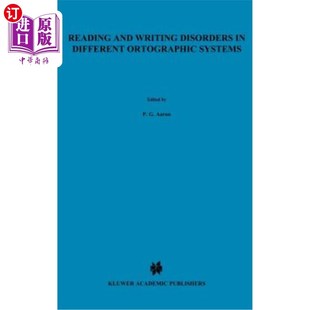 海外直订Reading and Writing Disorders in Different Orthographic Systems 不同正字法系统的读写障碍