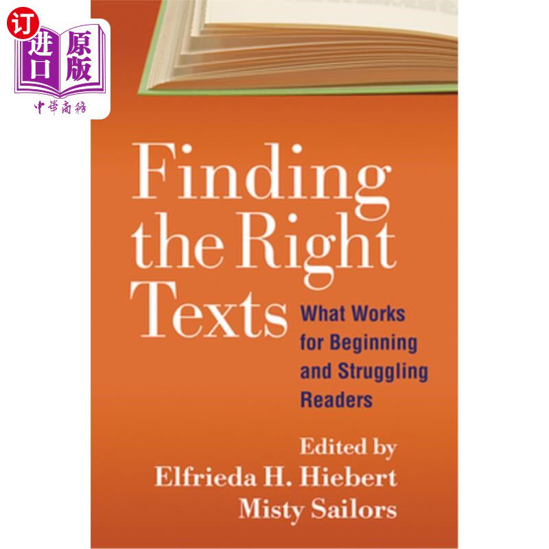海外直订Finding the Right Texts: What Works for Beginning and Struggling Readers 寻找合适的文本:对初学者和挣扎的读