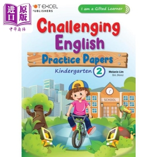 现货 新加坡教辅 K2 Challenging English Practice Papers 幼儿园 具有挑战性的英语练习卷【中商原版】