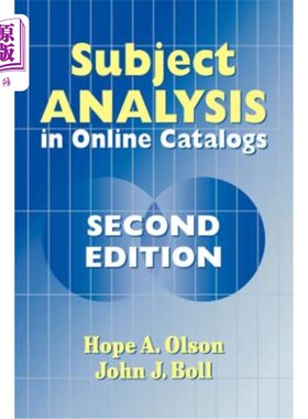 海外直订Subject Analysis in Online Catalogs 在线目录中的主题分析