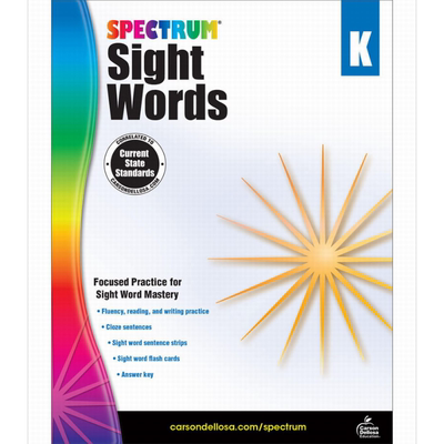 光谱练习册高频词系列幼儿园