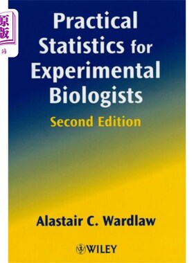 海外直订Practical Statistics for Experimental Biologists... 实验生物学家实用统计学