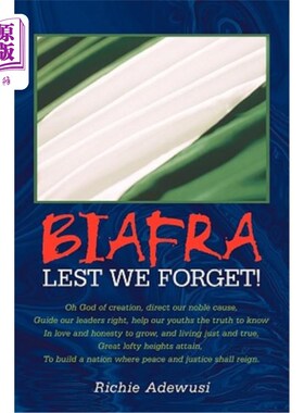 海外直订Biafra: Lest We Forget! 比夫拉：以免我们忘记！