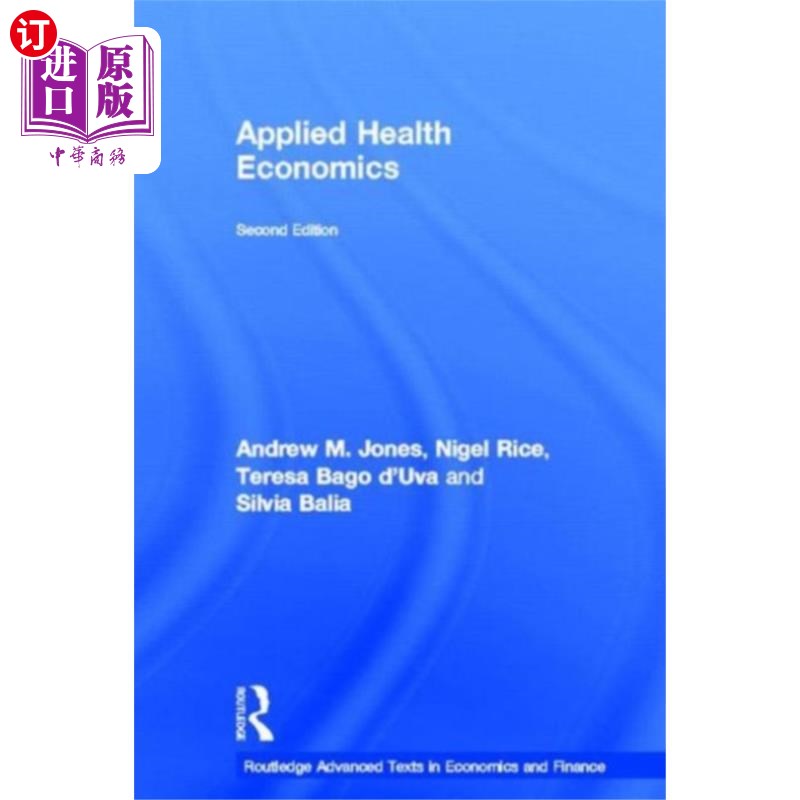 海外直订Applied Health Economics 应用卫生经济学
