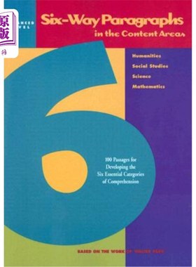 海外直订Six-Way Paragraphs in the Content Areas: Advanced Level 内容领域的六段:高级水平