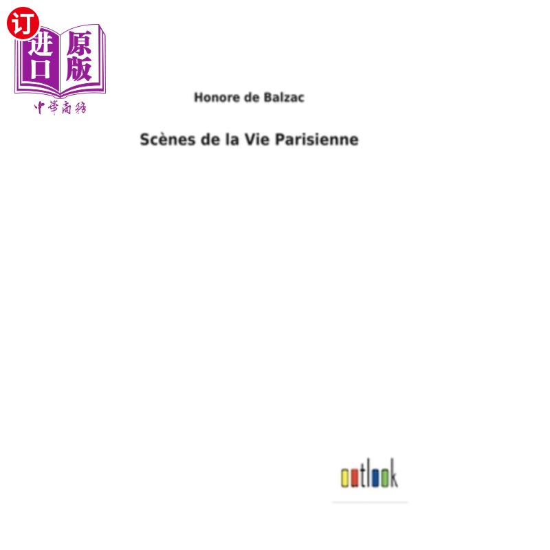 海外直订法语 Scènes de la Vie Parisienne 巴黎生活的场景