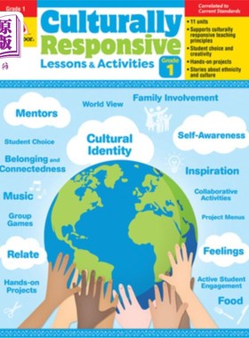 海外直订Culturally Responsive Lessons & Activities, Grade 1 Teacher Resource 文化响应课程和活动，一级教师资源