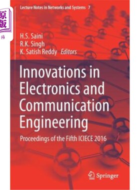 海外直订Innovations in Electronics and Communication Engineering: Proceedings of the Fif 电子和通信工程创新：2016年