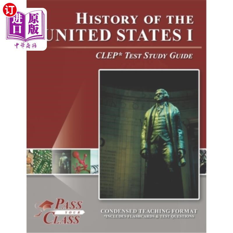 海外直订History of the United States I CLEP Test Study Guide 美国历史I CLEP考试学习指南