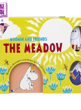 姆明与朋友们4 Moomin And Friends In The Meadow 英文原版 儿童卡通动画 亲子纸板书玩具书 故事书 进口童书【中商原版】
