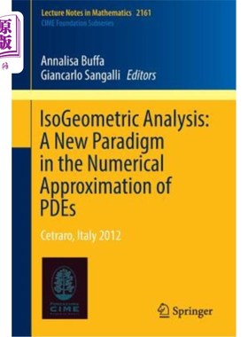 海外直订Isogeometric Analysis: A New Paradigm in the Numerical Approximation of Pdes: Ce 等高线分析：偏微分方程数值