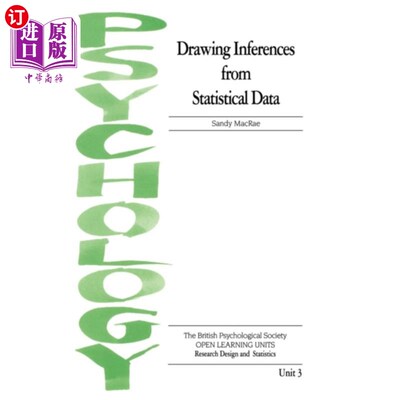 海外直订Drawing Inferences from Statistical Data 从统计数据中得出推论