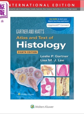 现货 高德纳和希亚特 组织学图谱与文本 Gartner & Hiatt s Atlas and Text of Histology 英文原版 Leslie Gartner【中商原版】
